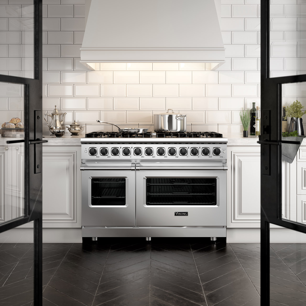 viking range white wall